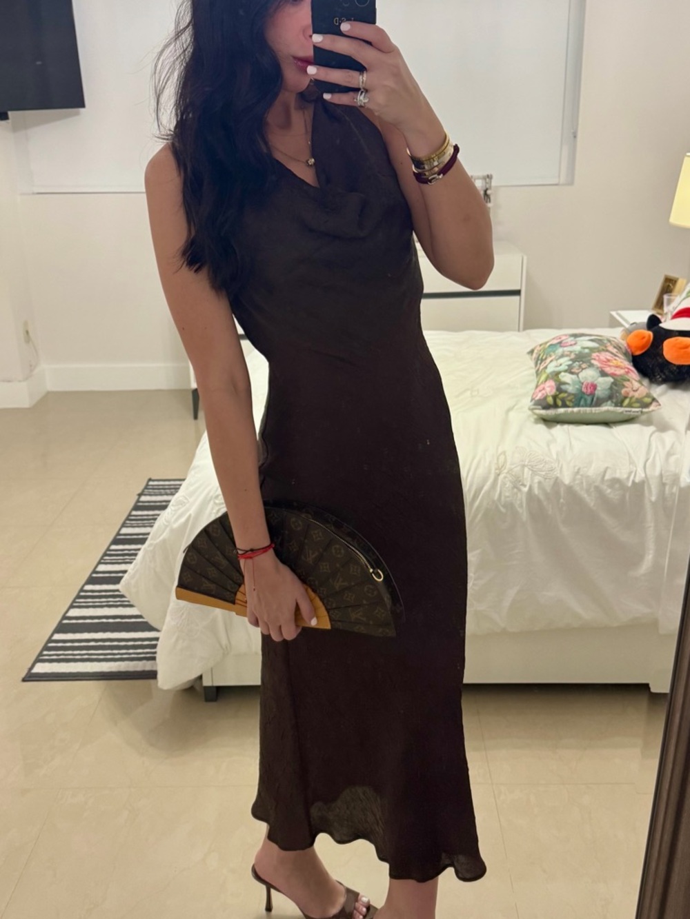 ZARA: Sleek Brown Dress